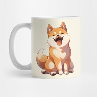 Shiba Inu Kawaii Anime Happy Smiling Dog: Cute Gift for Dog Lovers Mug